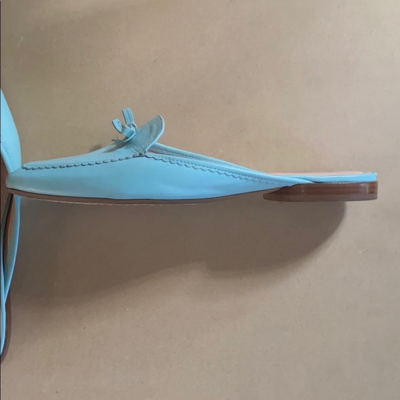 Made in Italy light Mint leather mules - Picture 3 of 3